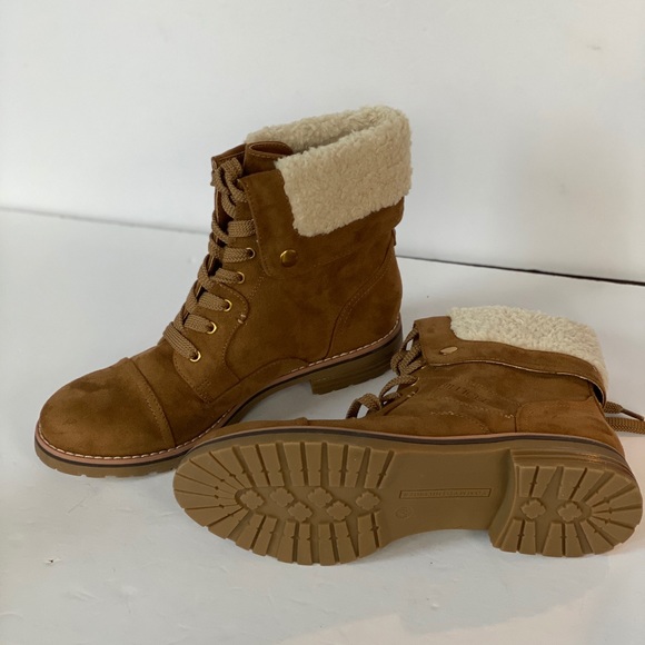 TOMMY HILFIGER Brown Booties Leather Lace Up - Picture 10 of 10